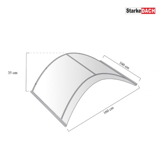 Stogelis Starkedach arka 35 x 100 x 160 cm (įv. spalvos)