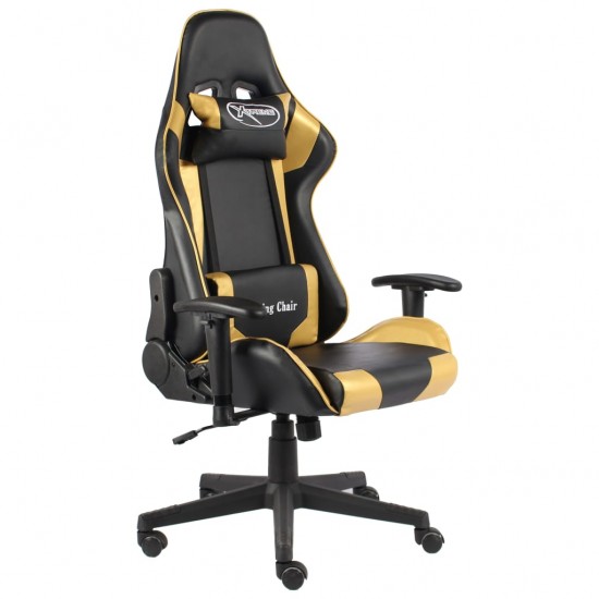 Pasukama žaidimų kėdė, auksinės spalvos, PVC