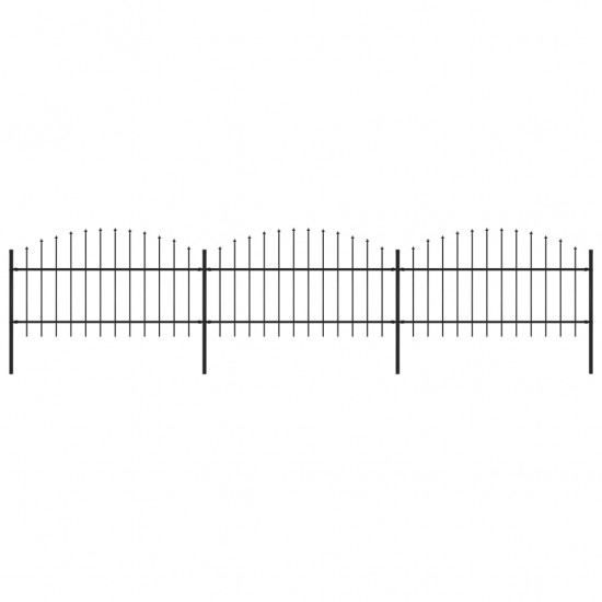 Sodo tvora su iečių viršug., juoda, (1-1,25)x5,1m, plienas