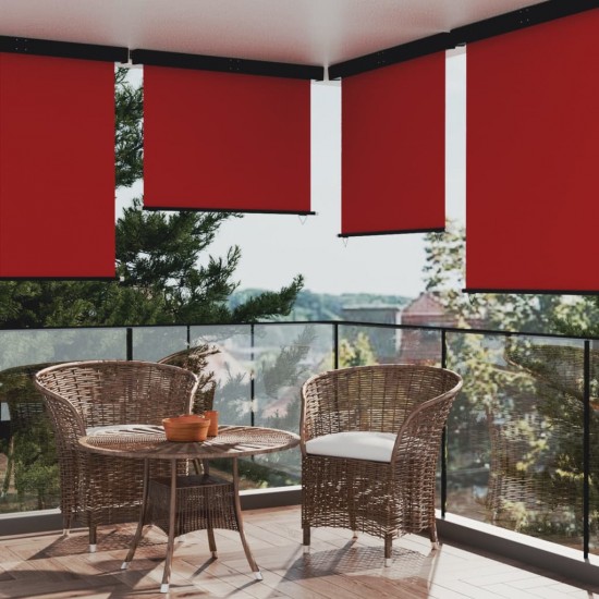 Šoninė balkono markizė, raudonos spalvos, 140x250cm