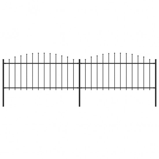 Sodo tvora su iečių viršug., juoda, (0,5-0,75)x3,4m, plienas