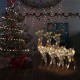 Kalėdinės dekoracijos elniai, 3vnt., spalvoti, 120cm, akrilas
