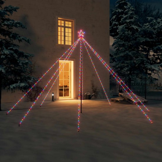 Kalėdų eglutės girlianda, 576 įvairiaspalvės LED lemputės, 3,6m