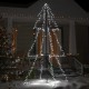 Kalėdų eglutė, 120x220cm, kūgio formos, 300 LED lempučių