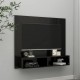 Sieninė TV spintelė, juoda, 102x23,5x90cm, MDP, blizgi
