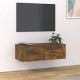 Pakabinama TV spintelė, dūminio ąžuolo, 80x36x25cm, mediena