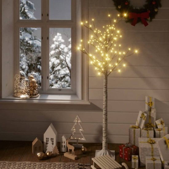 Kalėdinis medis, 1,5m, su 140 šiltų baltų LED lempučių