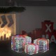 Kalėdų dekoracija dovanų dėžutės, 3vnt., spalvotos, akrilas