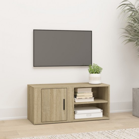 Televizoriaus spintelė, ąžuolo, 80x31,5x36cm, apdirbta mediena