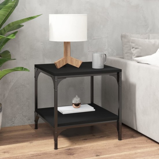 Kavos staliukas, juodas, 50x50x40cm, apdirbta mediena
