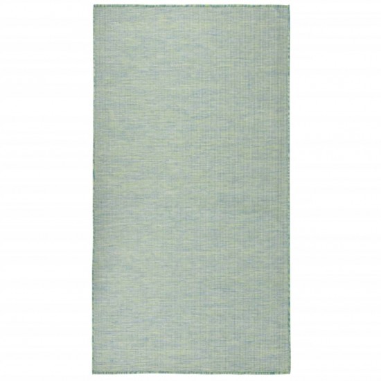 Lauko kilimėlis, turkio spalvos, 140x200cm, plokščio pynimo
