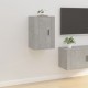 Sieninė televizoriaus spintelė, betono pilka, 40x34,5x60cm