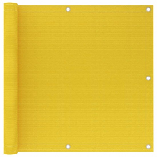 Balkono pertvara, geltonos spalvos, 90x600cm, HDPE