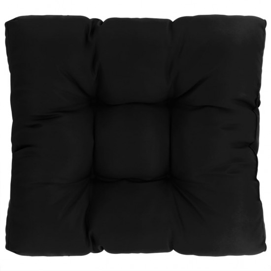 Paletės pagalvėlė, juodos spalvos, 80x80x10cm, audinys