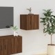 Sieninė televizoriaus spintelė, ruda ąžuolo, 40x34,5x40cm