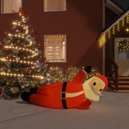 Pripučiamas Kalėdų Senelis su LED lemputėmis, 160cm