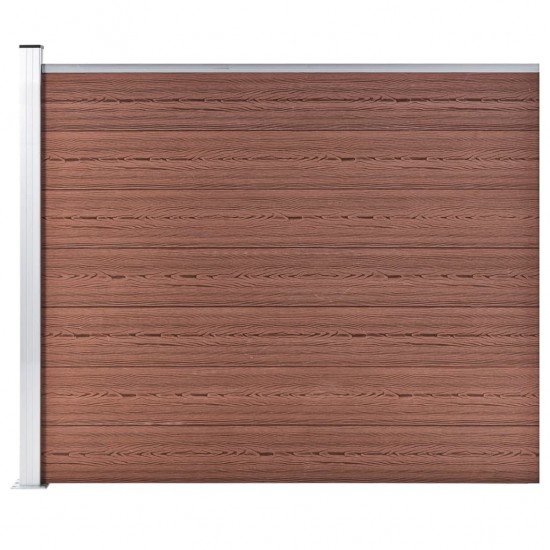 Tvoros segmentas, rudos spalvos, 175x146cm, WPC