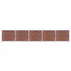Tvoros segmentų rinkinys, rudas, 872x146cm, WPC