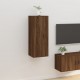 Sieninė televizoriaus spintelė, ruda ąžuolo, 40x34,5x100cm