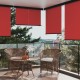 Šoninė balkono markizė, raudonos spalvos, 160x250cm