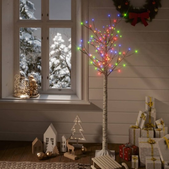 Kalėdinis medis, 1,5m, su 140 įvairių spalvų LED lempučių