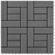 Pilkos Terasinės Plytelės, 1 m2, 11 vnt.,  30 x 30 cm, WPC