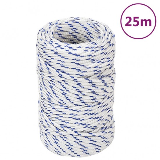 Valties virvė, baltos spalvos, 2mm, 25m, polipropilenas