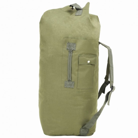 Militaristinio stiliaus daiktų krepšys, 85l, alyv. žal. sp.