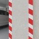 Sienų apsaugos, 6vnt., raudonos ir baltos, 50x20x2cm, EVA putos