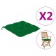 Kėdės pagalvėlės, 2vnt., žalios, 40x40x7cm, oksfordo audinys