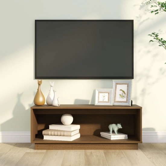 Televizoriaus spintelė, medaus ruda, 90x35x35cm, pušies masyvas