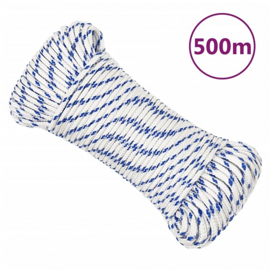 Valties virvė, baltos spalvos, 4mm, 500m, polipropilenas