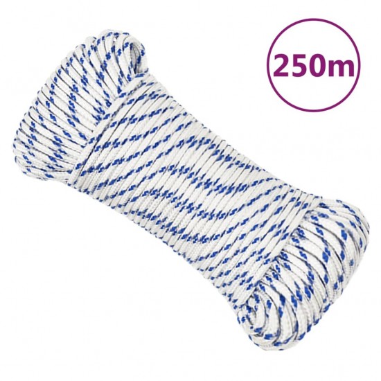 Valties virvė, baltos spalvos, 3mm, 250m, polipropilenas