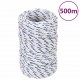 Valties virvė, baltos spalvos, 2mm, 500m, polipropilenas