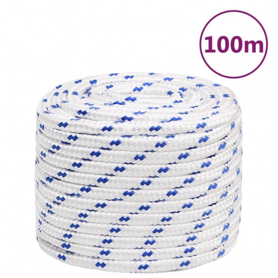 Valties virvė, baltos spalvos, 16mm, 100m, polipropilenas