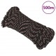 Valties virvė, juodos spalvos, 5mm, 500m, polipropilenas