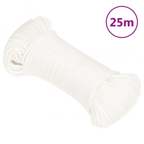 Valties virvė, visiškai balta, 3mm, 25m, polipropilenas