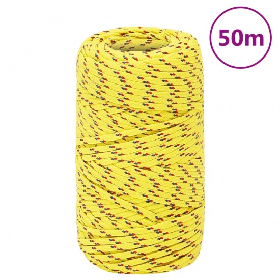 Valties virvė, geltonos spalvos, 2mm, 50m, polipropilenas