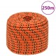 Valties virvė, oranžinės spalvos, 12mm, 250m, polipropilenas