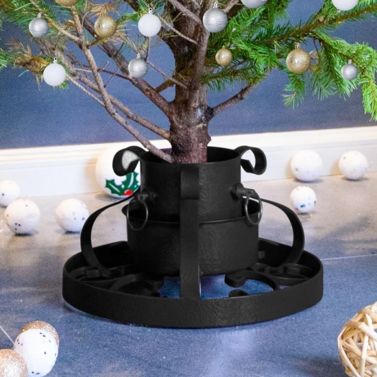 Kalėdų eglutės stovas, juodos spalvos, 29x29x15,5cm