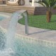 Baseino fontanas, nerūdijantis plienas, 50x30x90cm, sidabrinis