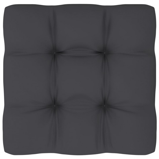 Paletės pagalvėlė, antracito spalvos, 70x70x10cm, audinys