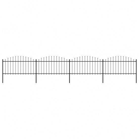 Sodo tvora su iečių viršug., juoda, (1,25-1,5)x6,8m, plienas