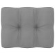 Paletės pagalvėlė, pilkos spalvos, 50x40x10cm, audinys