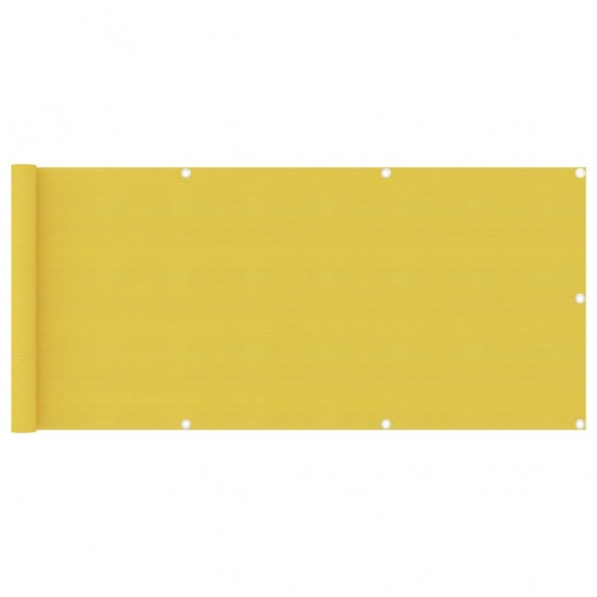 Balkono pertvara, geltonos spalvos, 75x300cm, HDPE