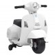 Elektrinis žaislinis motoroleris Vespa GTS300, baltos spalvos