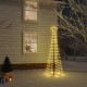Kalėdų eglutė, 70x180cm, kūgio formos, 108 šiltos baltos LED