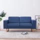 Dvivietė sofa, mėlyna, audinys