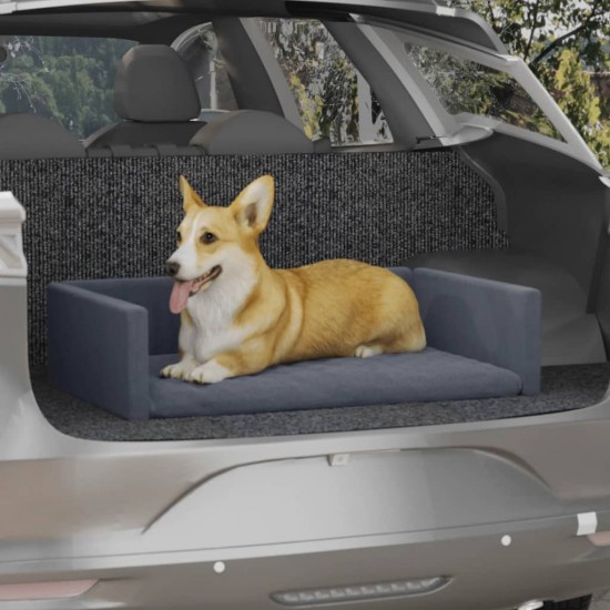 Šuns gultas automobilio bagažinei, pilkas, 70x45cm