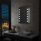 Sieninis vonios kambario veidrodis su LED, 60x80cm